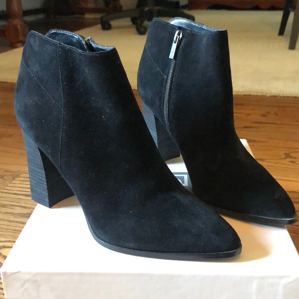Ivan’s Trump black suede Carver boots